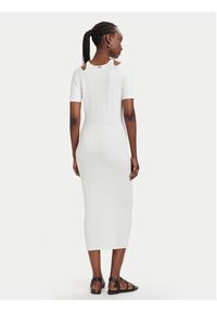 Fracomina Sukienka dzianinowa FJ26SD5001K56501 Kremowy Slim Fit. Kolor: kremowy. Materiał: syntetyk #3