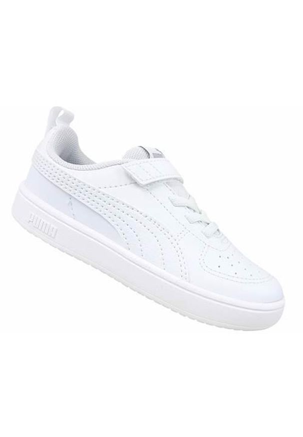 Buty do chodzenia niemowlęce Puma Rickie AC. Zapięcie: rzepy. Kolor: biały. Materiał: materiał, syntetyk. Szerokość cholewki: normalna. Sport: turystyka piesza