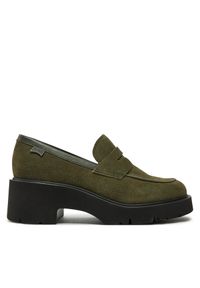 Loafersy Camper. Kolor: zielony