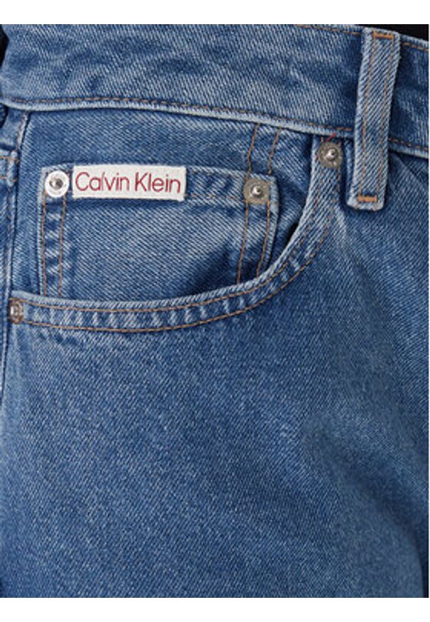 Calvin Klein Jeans Jeansy LV047E609G Granatowy Straight Fit. Kolor: niebieski