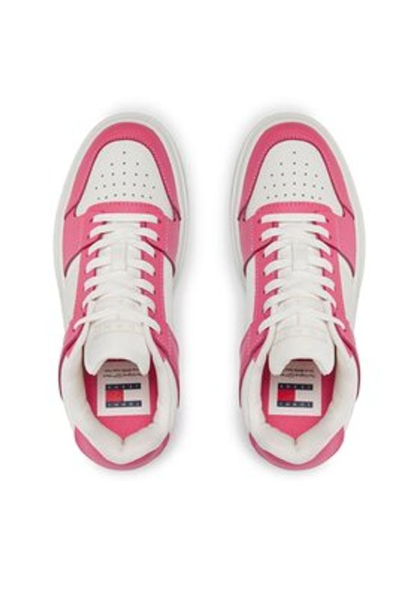 Tommy Jeans Sneakersy Tjw Skate Sneaker Mat Mix EN0EN02501 Różowy. Kolor: różowy. Materiał: skóra. Sport: skateboard