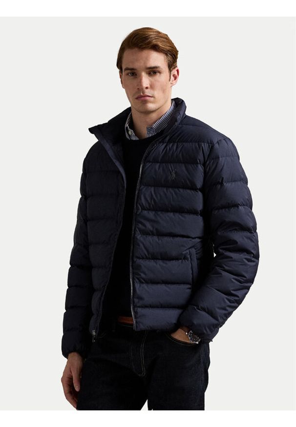 Polo Ralph Lauren Kurtka puchowa 710967774001 Granatowy Regular Fit. Typ kołnierza: polo. Kolor: niebieski. Materiał: syntetyk