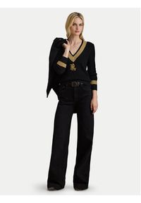 Lauren Ralph Lauren - LAUREN RALPH LAUREN Sweter 200979666001 Czarny Relaxed Fit. Kolor: czarny. Materiał: bawełna #3