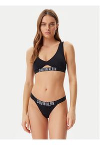 Calvin Klein Swimwear Dół od bikini KW0KW02857 Czarny. Kolor: czarny. Materiał: syntetyk #4