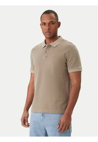 JOOP! Jeans Polo Ambrosian 30045619 Beżowy Modern Fit. Typ kołnierza: polo. Kolor: beżowy. Materiał: bawełna #1