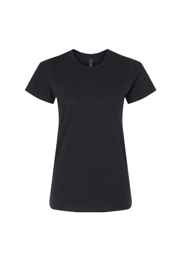 GILDAN - Damska Koszulka Softstyle O Średniej Grubości. Kolor: czarny. Sport: turystyka piesza