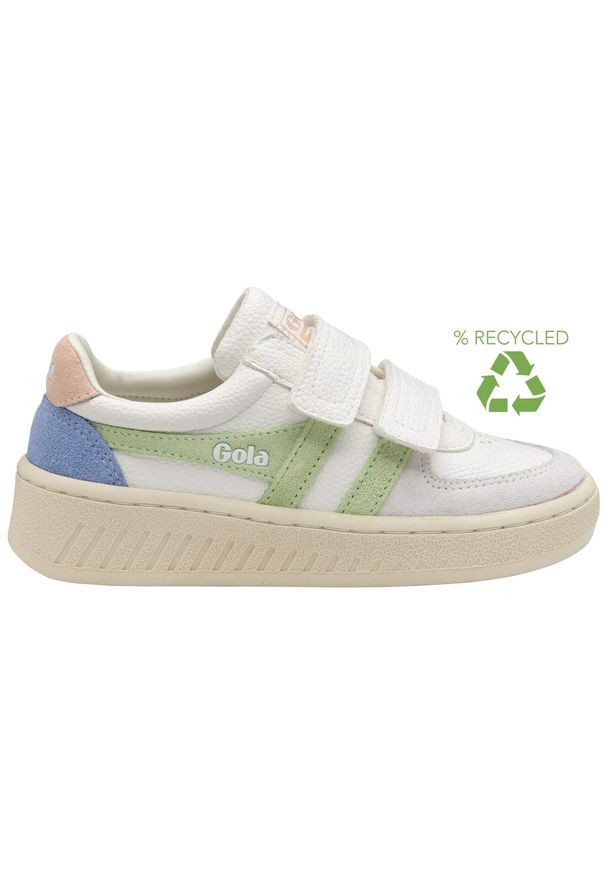 Trenerzy dziecięcy Gola Classics Grandslam Trident Strap Trainers. Okazja: na co dzień. Kolor: biały
