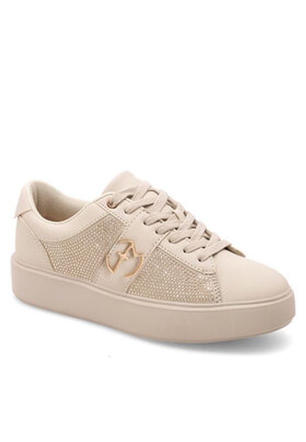 Eva Minge Sneakersy WYL3358-8 Beżowy. Kolor: beżowy. Materiał: syntetyk