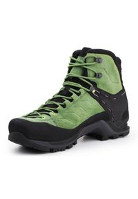 Buty trekkingowe Salewa Ms Mtn Trainer Mid Gtx M 63458-5949 zielone. Kolor: zielony. Materiał: materiał, zamsz. Technologia: Gore-Tex #3