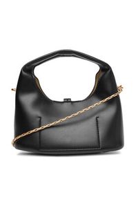 Calvin Klein Jeans Torebka Stone Lock Slouchy Crossbody Bag LV04K3177G Czarny. Kolor: czarny. Materiał: skórzane #3