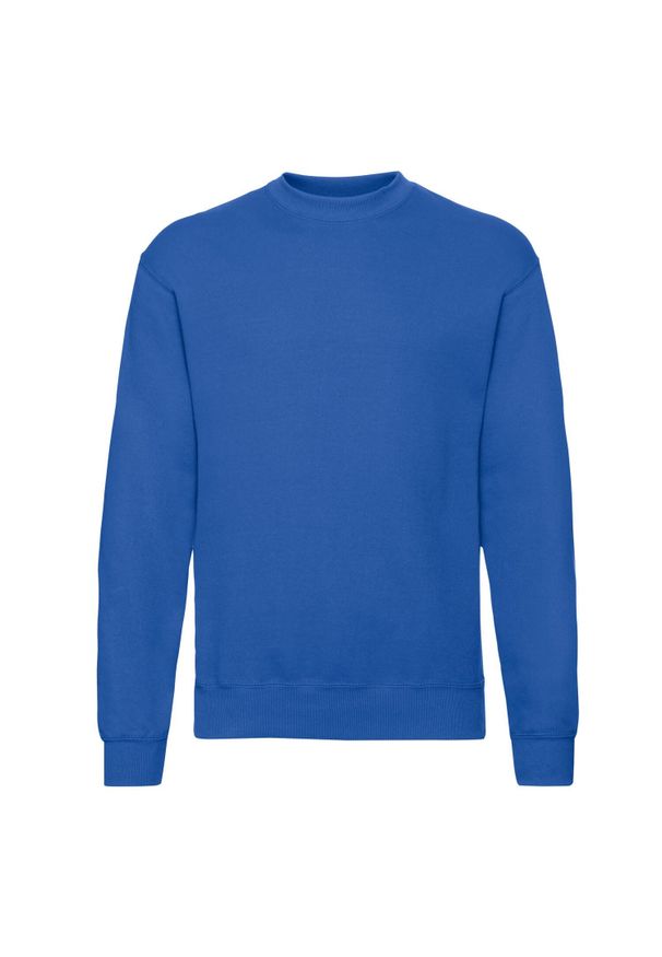FRUIT OF THE LOOM - Męska Klasyczna Bluza Wkładana Przez Głowę. Kolor: niebieski