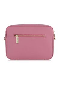 Ochnik - Różowa klasyczna torebka damska. Kolor: różowy. Materiał: skórzane. Styl: klasyczny. Rodzaj torebki: na ramię #2