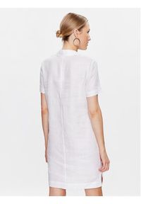 Calvin Klein Sukienka codzienna K20K205604 Biały Regular Fit. Okazja: na co dzień. Kolor: biały. Materiał: len. Typ sukienki: proste. Styl: casual #4