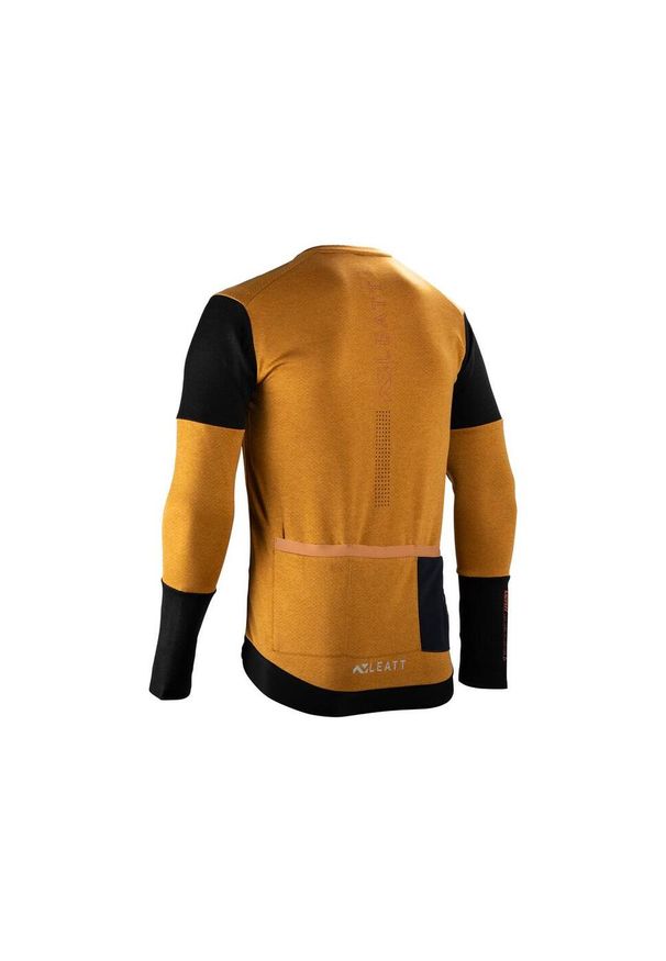 LEATT - Bluza rowerowa męska Leatt Jersey MTB Trail 4.0. Kolor: brązowy. Materiał: jersey