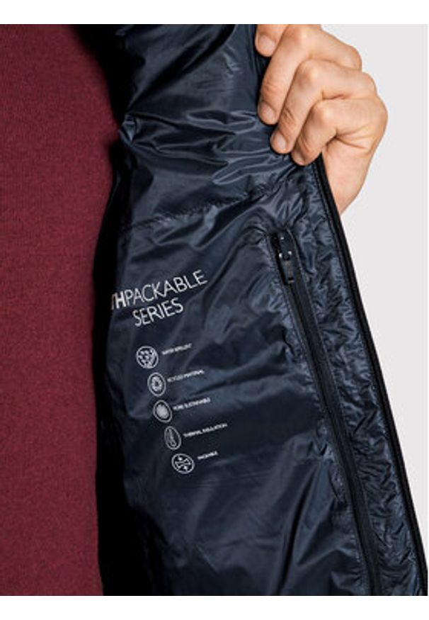TOMMY HILFIGER - Tommy Hilfiger Bezrękawnik Core Circular MW0MW18762 Granatowy Regular Fit. Kolor: niebieski. Materiał: syntetyk. Długość rękawa: bez rękawów