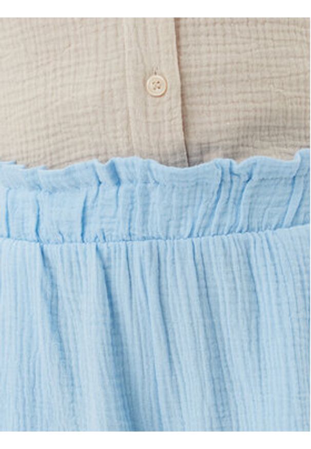 Vero Moda Szorty materiałowe Natali 10279687 Niebieski Baggy Fit. Kolor: niebieski. Materiał: bawełna