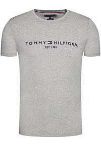 TOMMY HILFIGER - Tommy Hilfiger T-Shirt Core Logo Tee MW0MW11465 Szary Slim Fit. Kolor: szary. Materiał: bawełna #2