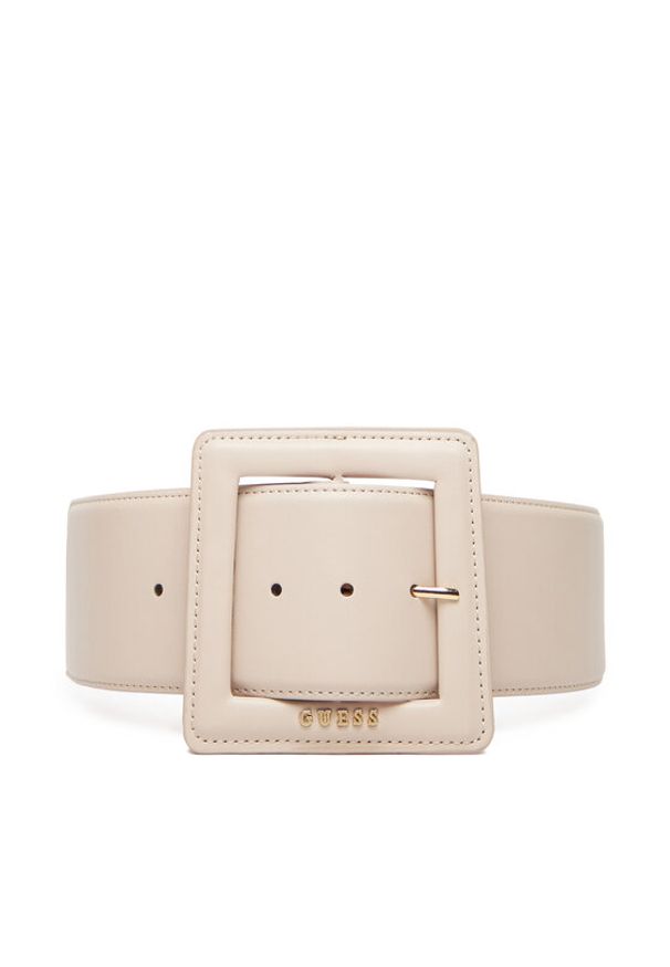 Guess Pasek Damski BW9245 P5370 Beżowy. Kolor: beżowy. Materiał: skóra