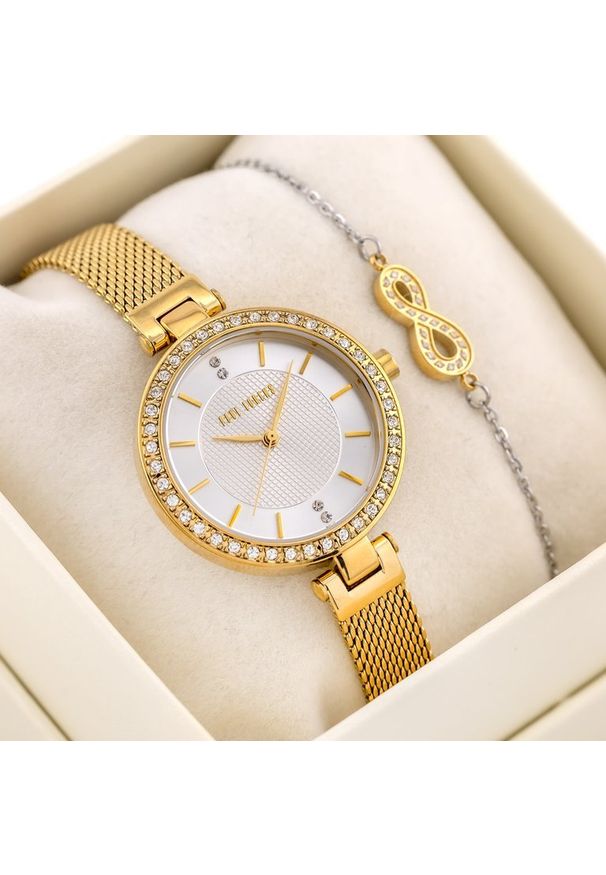 Paul Lorens - KOMPLET PREZENTOWY DAMSKI PAUL LORENS - Zegarek + bransoletka (zg546e)