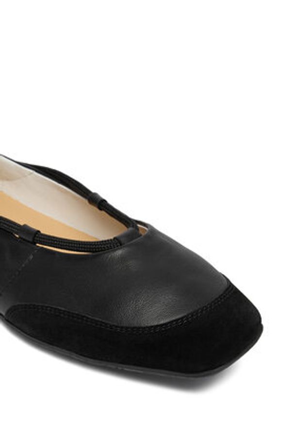Patrizia Pepe Baleriny 8Z0123/L150-K103 Czarny. Kolor: czarny. Materiał: skóra