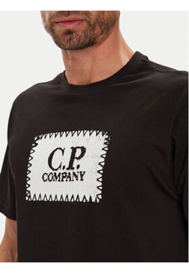 C.P. Company T-Shirt RCCMTS723A005100W Czarny Regular Fit. Kolor: czarny. Materiał: bawełna