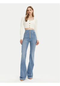 Elisabetta Franchi Jeansy PJ82D51E2 Niebieski Regular Fit. Kolor: niebieski