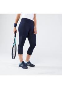 ARTENGO - Krótkie legginsy do tenisa damskie Artengo Dry Hip Ball. Kolor: czarny. Materiał: elastan, poliamid, poliester, materiał. Długość: krótkie. Sport: tenis #1