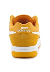 Buty New Balance BB480LWA żółte. Okazja: na co dzień. Zapięcie: sznurówki. Kolor: żółty. Materiał: skóra, guma. Szerokość cholewki: normalna #5