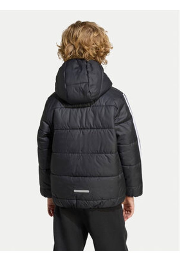 Adidas - adidas Kurtka zimowa Essentials 3-Stripes JW2443 Czarny Regular Fit. Kolor: czarny. Materiał: syntetyk. Sezon: zima