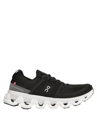 On Running - Buty do biegania męskie On Cloudswift 3. Kolor: czarny. Materiał: materiał, syntetyk. Szerokość cholewki: normalna
