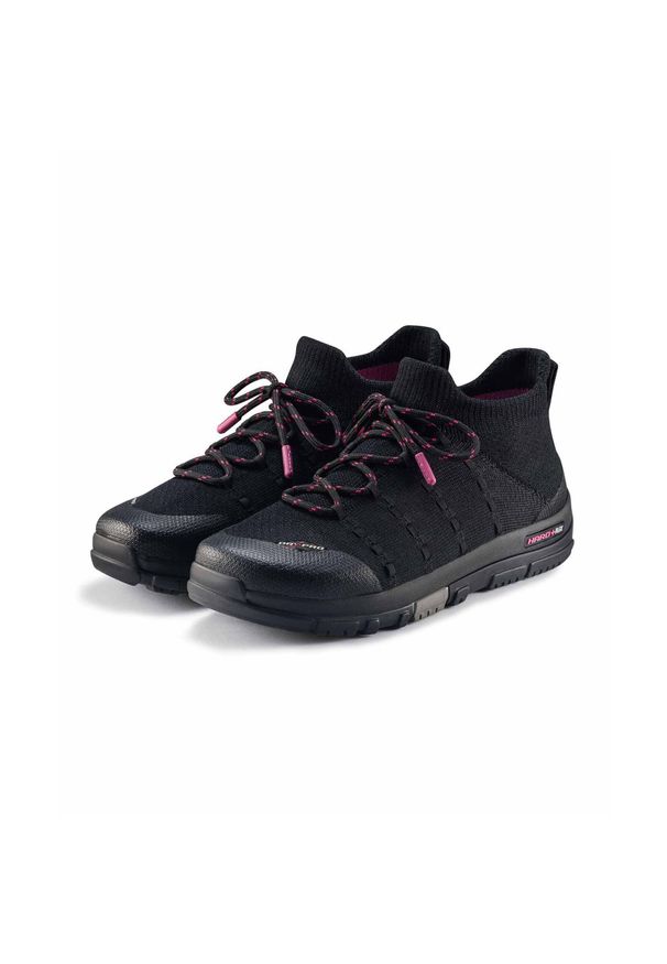 Buty turystyczne damskie wodoodporne Brubeck TREK MERINO. Okazja: na spacer. Kolor: czarny, różowy, wielokolorowy. Materiał: wełna. Szerokość cholewki: normalna. Styl: sportowy