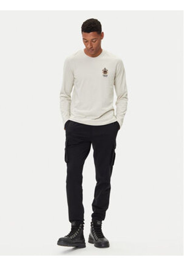 Aeronautica Militare Spodnie dresowe 252PF1010UF00662 Czarny Regular Fit. Kolor: czarny. Materiał: bawełna