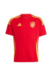 Adidas - Koszulka Spain 24 Home Fan Kids. Kolor: czerwony. Materiał: materiał