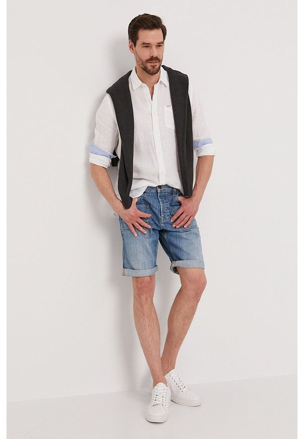 Pepe Jeans Szorty jeansowe męskie. Okazja: na co dzień. Kolor: niebieski. Materiał: denim. Styl: casual