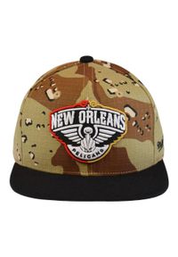 Czapka z daszkiem Mitchell & Ness NBA New Orleans Pelicans Choco -NOPYYPPPCAMO. Kolor: brązowy