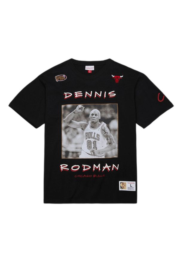 Koszulka Mitchell & Ness Premium Vintage Chicago Bulls Dennis Rodman. Kolor: czarny. Sport: koszykówka