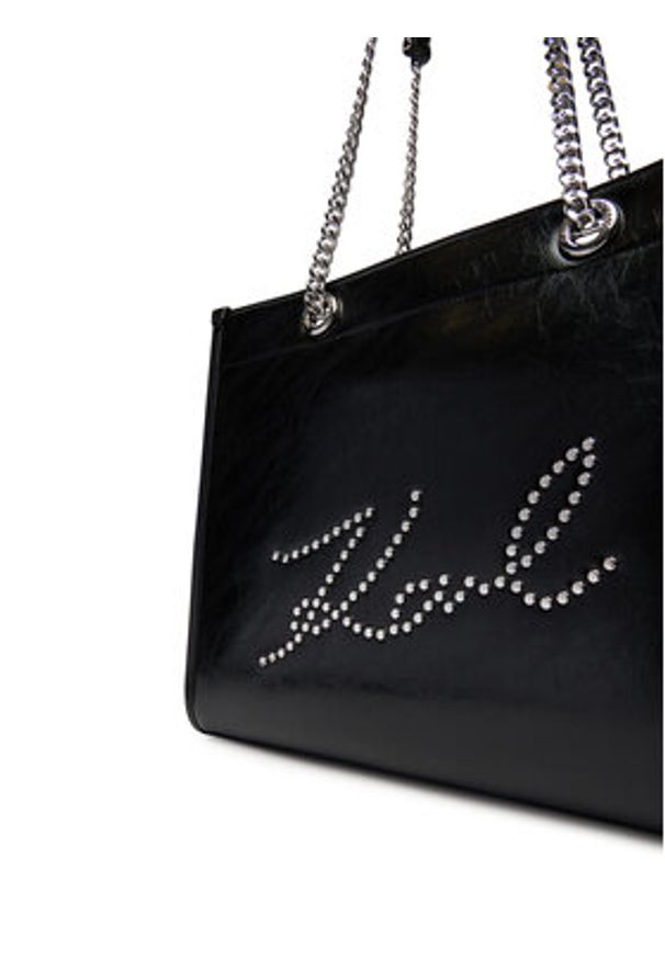 Karl Lagerfeld - KARL LAGERFELD Torebka A3W30031 Czarny. Kolor: czarny. Materiał: skórzane