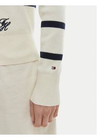 TOMMY HILFIGER - Tommy Hilfiger Kardigan WW0WW49617 Écru Regular Fit. Kolor: kremowy. Materiał: bawełna #3
