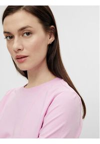 Pieces T-Shirt Ria 17086970 Różowy Regular Fit. Kolor: różowy. Materiał: bawełna #3