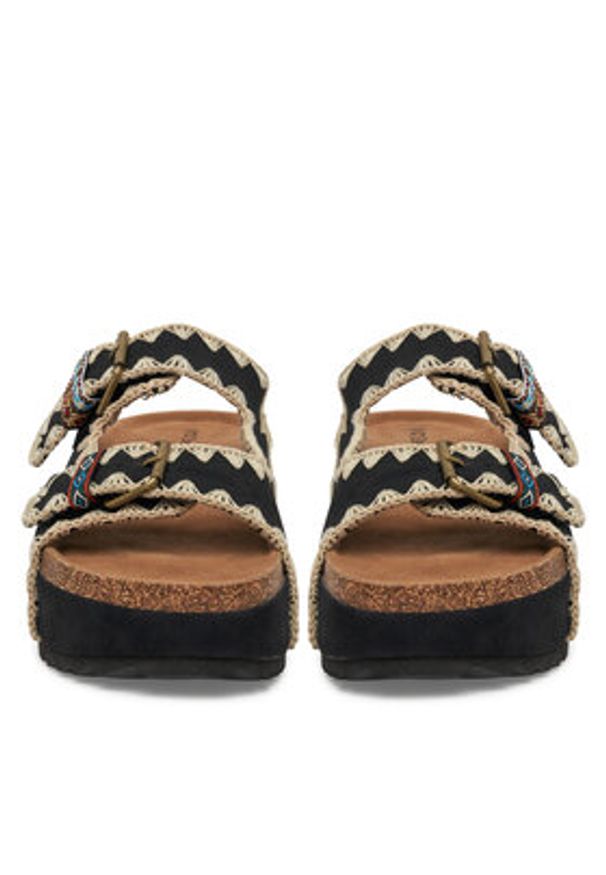 DeeZee Klapki LB-P1684 Czarny. Kolor: czarny. Materiał: materiał, syntetyk