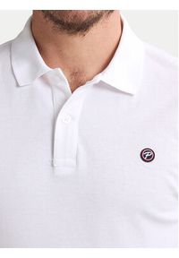 Petrol Industries Polo M-ROS-POL002 Biały Regular Fit. Typ kołnierza: polo. Kolor: biały. Materiał: bawełna #8