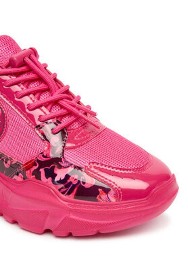 Versace Jeans Couture Sneakersy 79VA3SC7 ZSC80 U70 Różowy. Kolor: różowy. Materiał: materiał