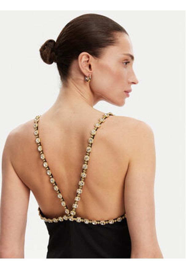 Silvian Heach Sukienka wieczorowa GPP25320VE Czarny Regular Fit. Kolor: czarny. Materiał: syntetyk. Styl: wizytowy