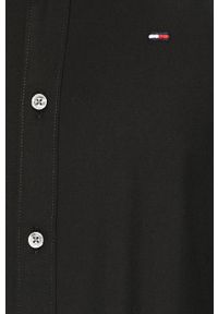 Tommy Jeans - Koszula DM0DM04405. Typ kołnierza: kołnierzyk klasyczny. Kolor: czarny. Materiał: tkanina. Długość: długie. Styl: klasyczny #2