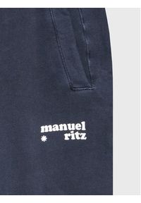 MANUEL RITZ - Manuel Ritz Spodnie dresowe 3332P200T 223847 Granatowy Regular Fit. Kolor: niebieski. Materiał: bawełna