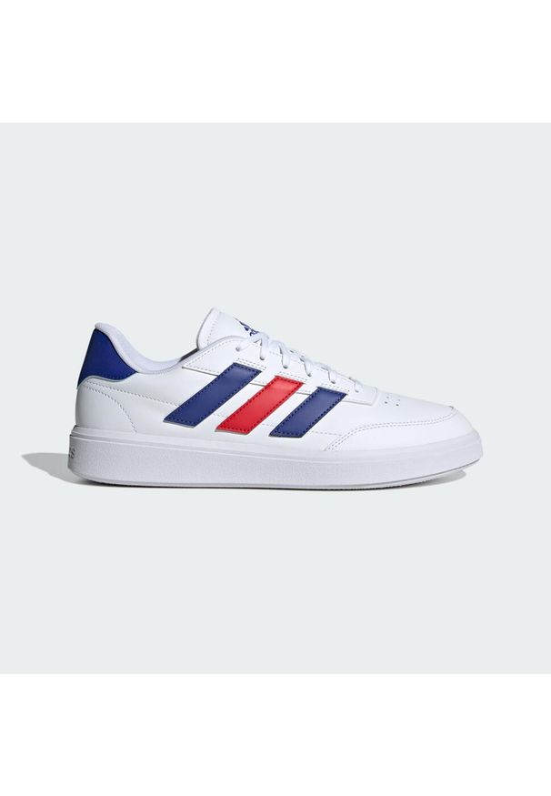 Adidas - Buty Courtblock. Okazja: na co dzień. Kolor: czerwony, biały, wielokolorowy. Sport: turystyka piesza