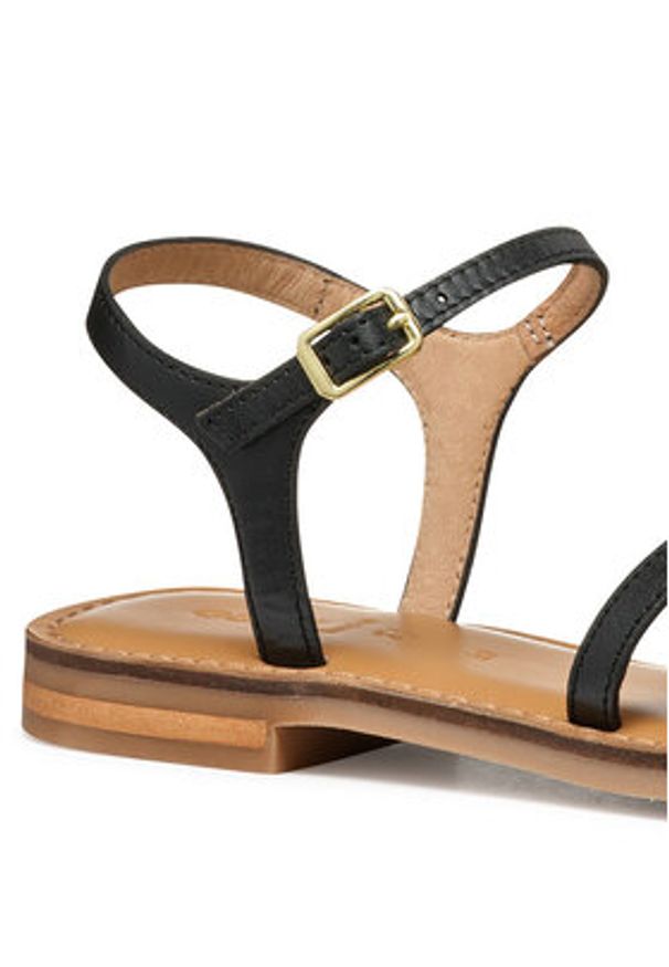 Geox Sandały D Maddalusiac D55YMD 01JQS C0127 Czarny. Kolor: czarny. Materiał: skóra