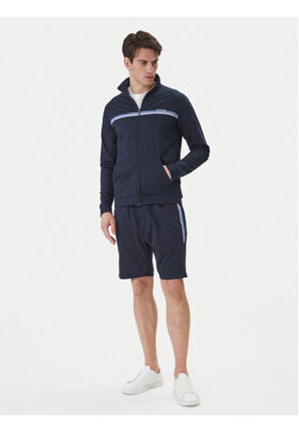 BOSS Szorty sportowe Authentic 50554778 Granatowy Regular Fit. Kolor: niebieski. Materiał: bawełna. Styl: sportowy