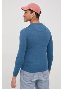 Tom Tailor sweter bawełniany męski lekki. Okazja: na co dzień. Kolor: niebieski. Materiał: bawełna. Długość rękawa: długi rękaw. Długość: długie. Styl: casual