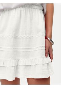 Vero Moda Spódnica mini Pretty 10325239 Biały Regular Fit. Kolor: biały. Materiał: bawełna